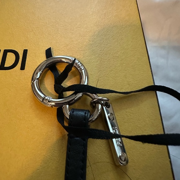 Fendi Black and White Fur Bag Charm - Picture 9 of 9